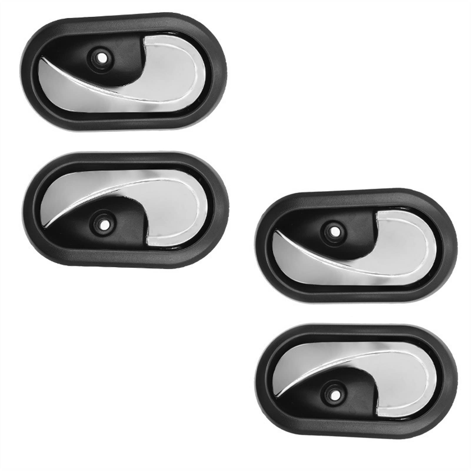 DOFABI Auto-Innentürgriffe Innentürknauf, for Renault, Logan Duster 2012 2013 2014 2015 2016 8200733848 8200733847 Türgriff(4pcs one Set)