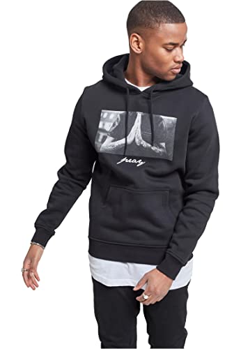 Mister Tee Herren Pray Hoody Kapuzenpullover, Black, XXXXXL