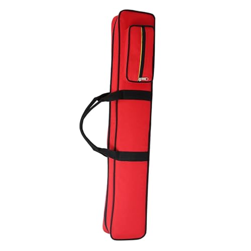 AMEEDA Billard Queue Tasche Billard Pool Queue Fall Organizer Protector Kompakte 1/2 Billard Queue Fällen Billard Sticks Tragetasche(Red)