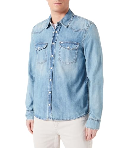 LTB Jeans Herren Rohan Hemd mit Button-Down-Kragen, Cariel Wash 54973, Large