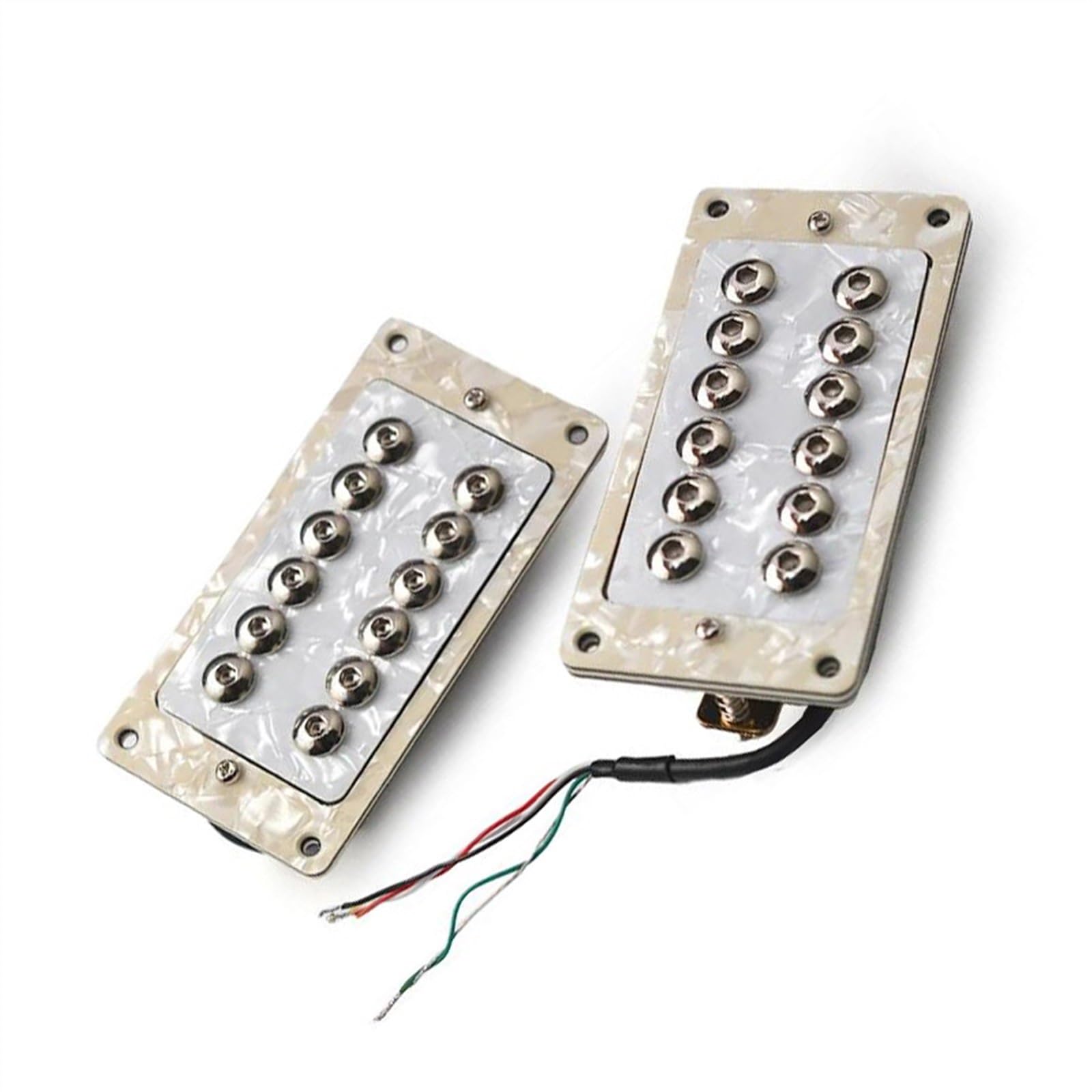 1 Set Weiß Gitarre Humbucker Einstellbare Schraube Für 6 String E-gitarre Coil Splitting Pickup Single-Coil-Tonabnehmer