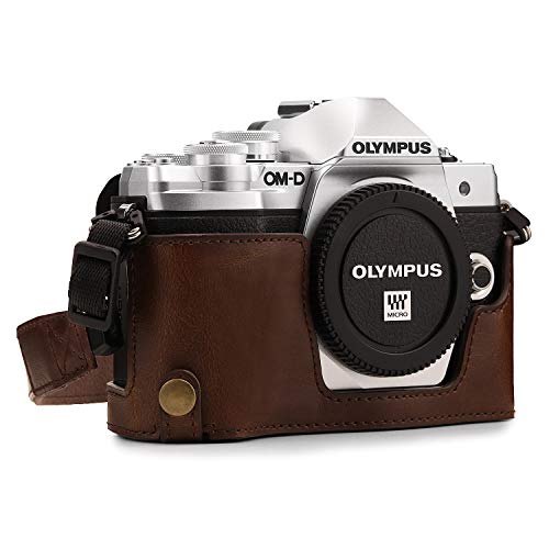 MegaGear Olympus OM-D E-M10 Mark II Leder Kameratasche Braun Braun Kameratasche, braun, Kameratasche