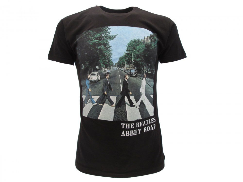 The Beatles Original Abbey Road T-Shirt, offizielles Produkt, Schwarz , XL