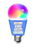 WLAN 10M LED Streifen funktioniert mit Apple HomeKit, meross Smart RGB Strip, 12V IP20 Warmweiß Streifenbeleuchtung, Flexibel DIY Band Arbeiten mit Siri, Alexa und Google, für Weihnachten, Party