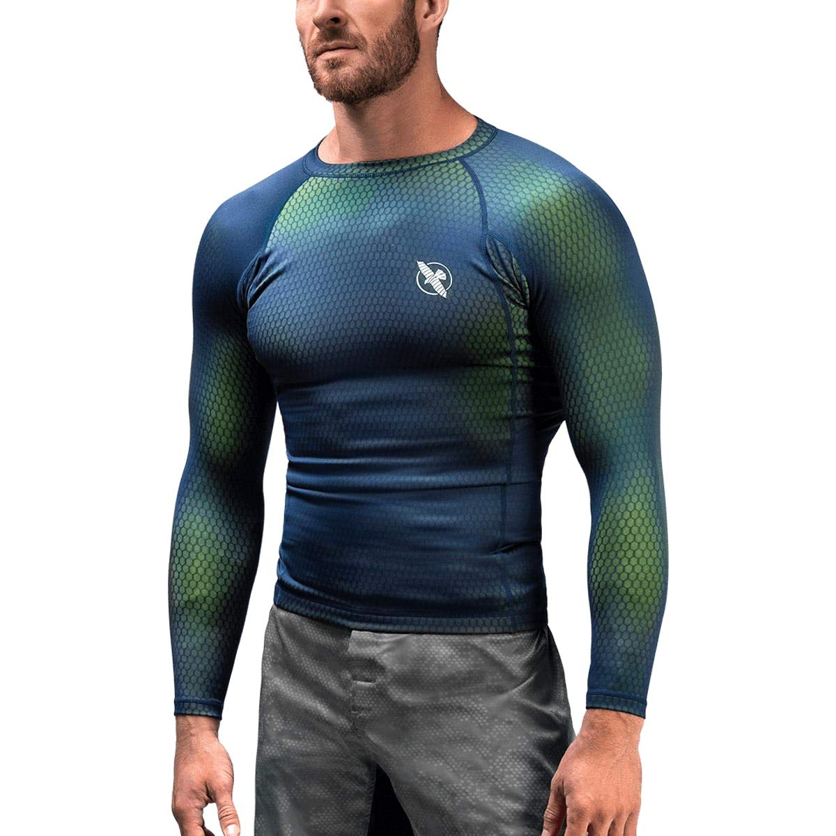 Hayabusa Fusion Rashguard - Blauw/Groen