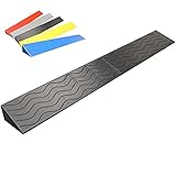 Türschwellenrampe Bordsteinrampe, Rollstuhlrampe, Rampe Rollstuhl Rampe Auto,Tragbar Leicht Schwerlast Plastik Schwelle Rampen Für Bürgersteig, Roller-Schwarz||100 * 8 * 2.5cm