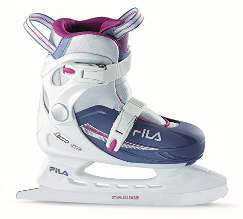 FILA Kinder J-ONE G Ice HR Schlittschuhe, Weiß/Hellblau, L/36-40