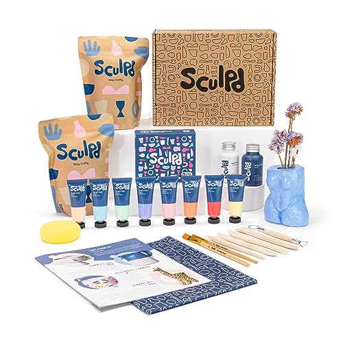 Sculpd Kit & Pastel Paint Set Pottery Bundle