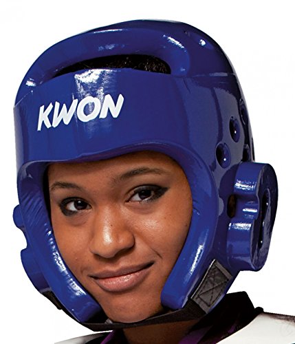 KWON® Taekwondo Kopfschutz 40062 PU CE blau WTF Kopfschützer - M