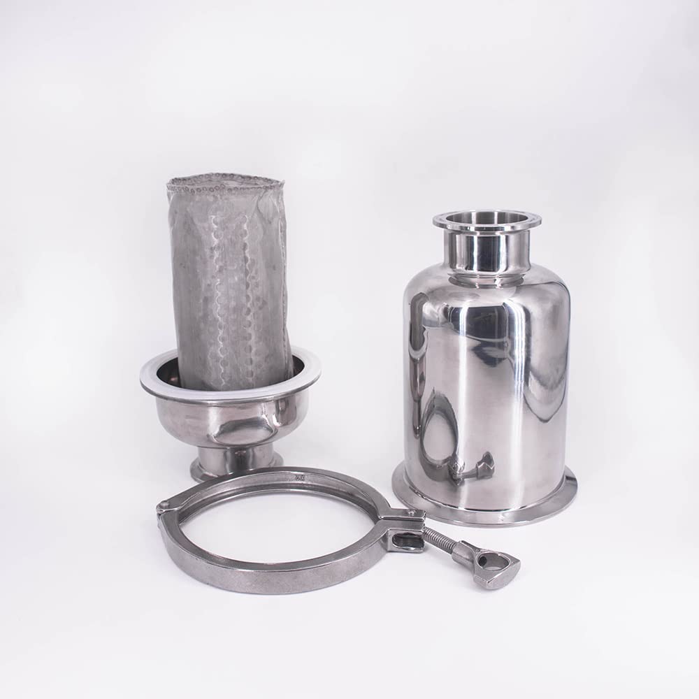 Filter, Passend for 19/25/32/38/51 Mm Rohr X 1,5 Zoll 2 Zoll Tri-Clamp-Inline-Filtersieb Homebrew Bierbrauen SUS 304 Edelstahl – Länge 245 Mm (Color : 20 Mesh, Size : 32mm Pipe K50.5mm)