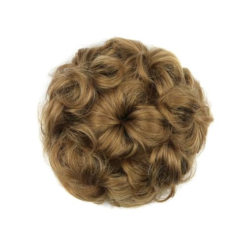 Haarteil Synthetische Haargummis, lockiges Haar, Chignon, Gummiband, Haarknoten, Donut-Haarroller, Haarteile for Frauen Haarverlängerung(2005)