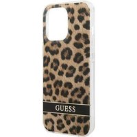 GUESS Hard Cover Leopard Brown, für iPhone 13 Pro,GUHCP13LHSLEOW (GUHCP13LHSLEOW)