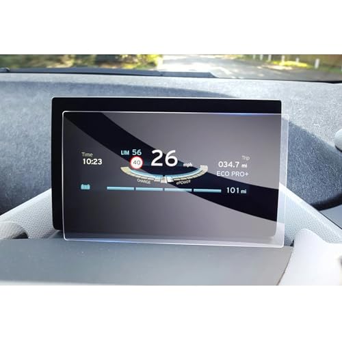 IMMLSX Für I3 2014-2022 Autofahrer-LCD-Instrumentenanzeige Displayschutzfolie Autoinnenausstattung Gehärtete Glasfolie Navigation Schutzfolie Navigations-Displayschutz