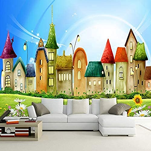 Tapete Foto 3D Rahmen Cartoon Für Zuhause Große Wandmalerei Das Kinderzimmer Schlafzimmer Wohnzimmer Tv Hinter Tapeten Wohnkultur Fototapete 3D Effekt Wohnzimmer Schlafzimmer Kinderzimmer-400Cm×280Cm