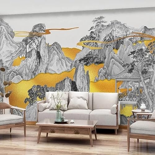 Landschaft Bergmotiv 3D Tapeten Wanddekoration Fototapete Sofas Wohnzimmer Wandbild Schlafzimmer-430cm×300cm