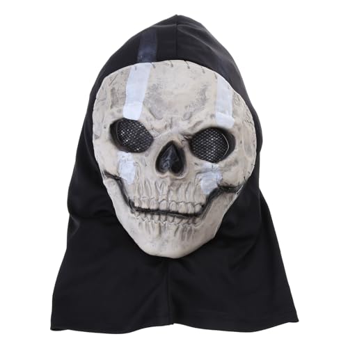 Uitndvyte Halloween-Totenkopf-Horror-Kopfbedeckung, dekoratives Ornament für Make-up, Bühnenauftritte, Party-Requisiten