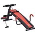 HOMCOM Bauchtrainer, rot/schwarz, BxHxL: 166 x 60 x 53 cm