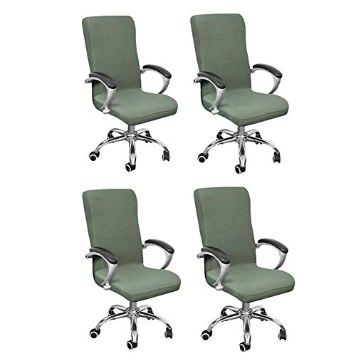 Rysmliuhan Shop Chair Cover Stuhlhussen günstig Stretch Stuhlhussen Esszimmer Stuhl abdeckungen hohe zurück Abdeckungen für esszimmer stühle Set of 4,Green