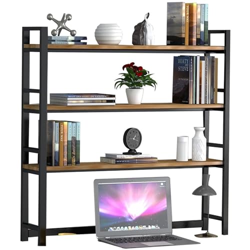 Bücherregal Aus Schmiedeeisen Für Den Schreibtisch - Industrielles Computer-Schreibtisch-Schreibtischregal, Mehrzweck-Bücherregal Auf Der Arbeitsplatte, Verstellbares Schreibtisch-Organizer-Rack, Sc