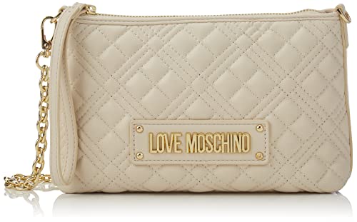 Love Moschino Damen Borsa Quilted Pu Avorio Umhngetasche, Elfenbein