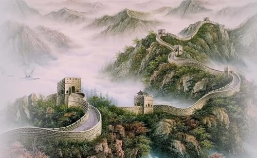 HfmQuisutron Great Wall Landscape Poster Jigsaw Puzzle 1000 Teile Aus Holz Buntes Geschicklichkeitsspiel Für Die Ganze Familie Erwachsene Yw294Az