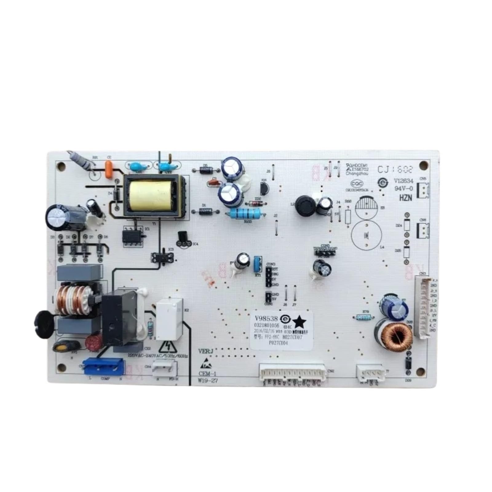 DEYIN Verwendet Control Board W19-27 for Kühlschrank Schaltung PCB 0321801056 Kühlschrank Motehrboard Gefrierschrank Teile