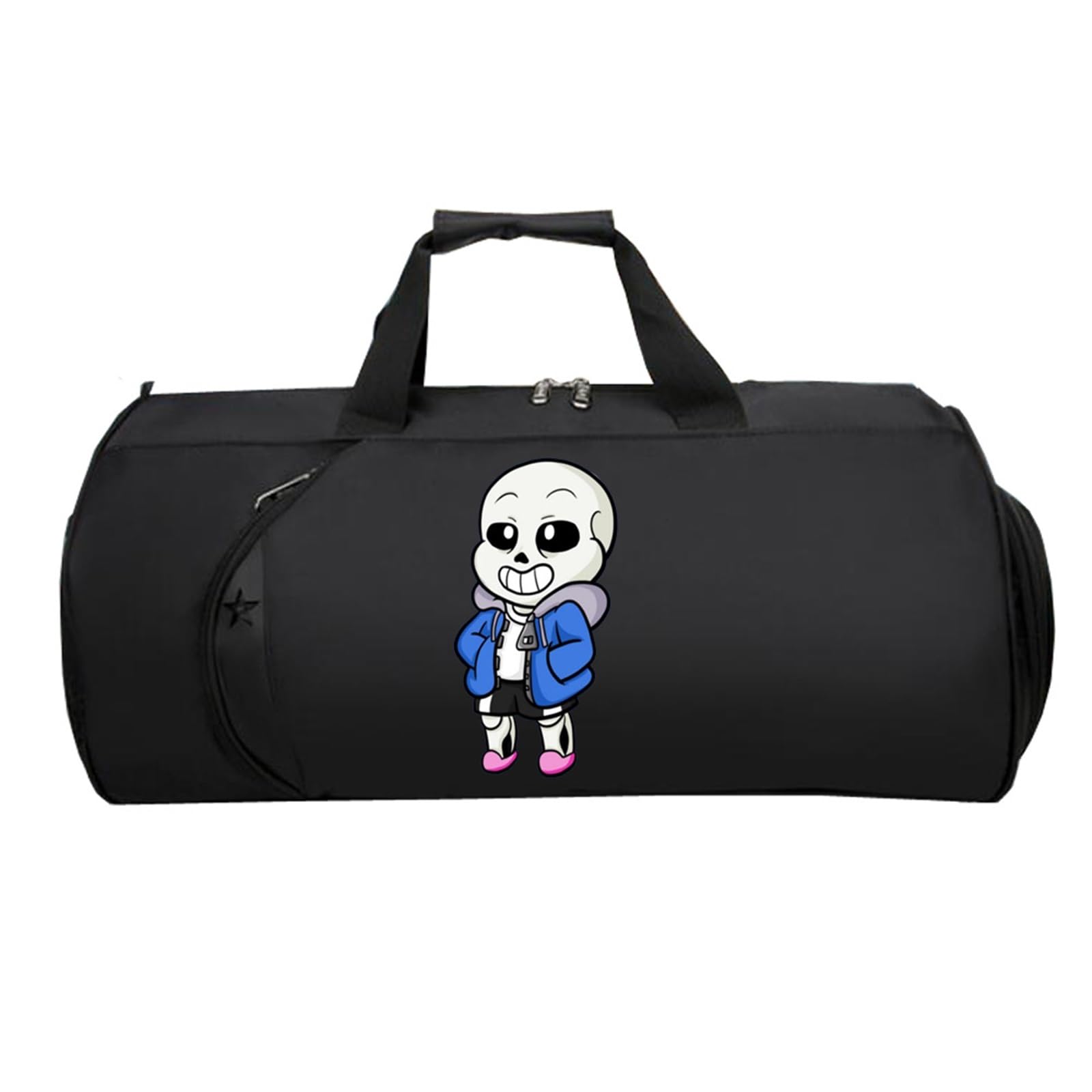 Kleine Reisetasche Anime, Groß Wasserdicht Sporttasche, Weekender HandgepäCk Koffer füR Herren Und Damen Flugzeug(Black 12)