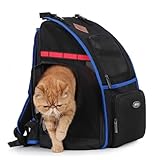 Pet Carrier Backpack, Dog Front Carrier Backpack, Ventilated Dog Carrier for Hiking Camping Travel