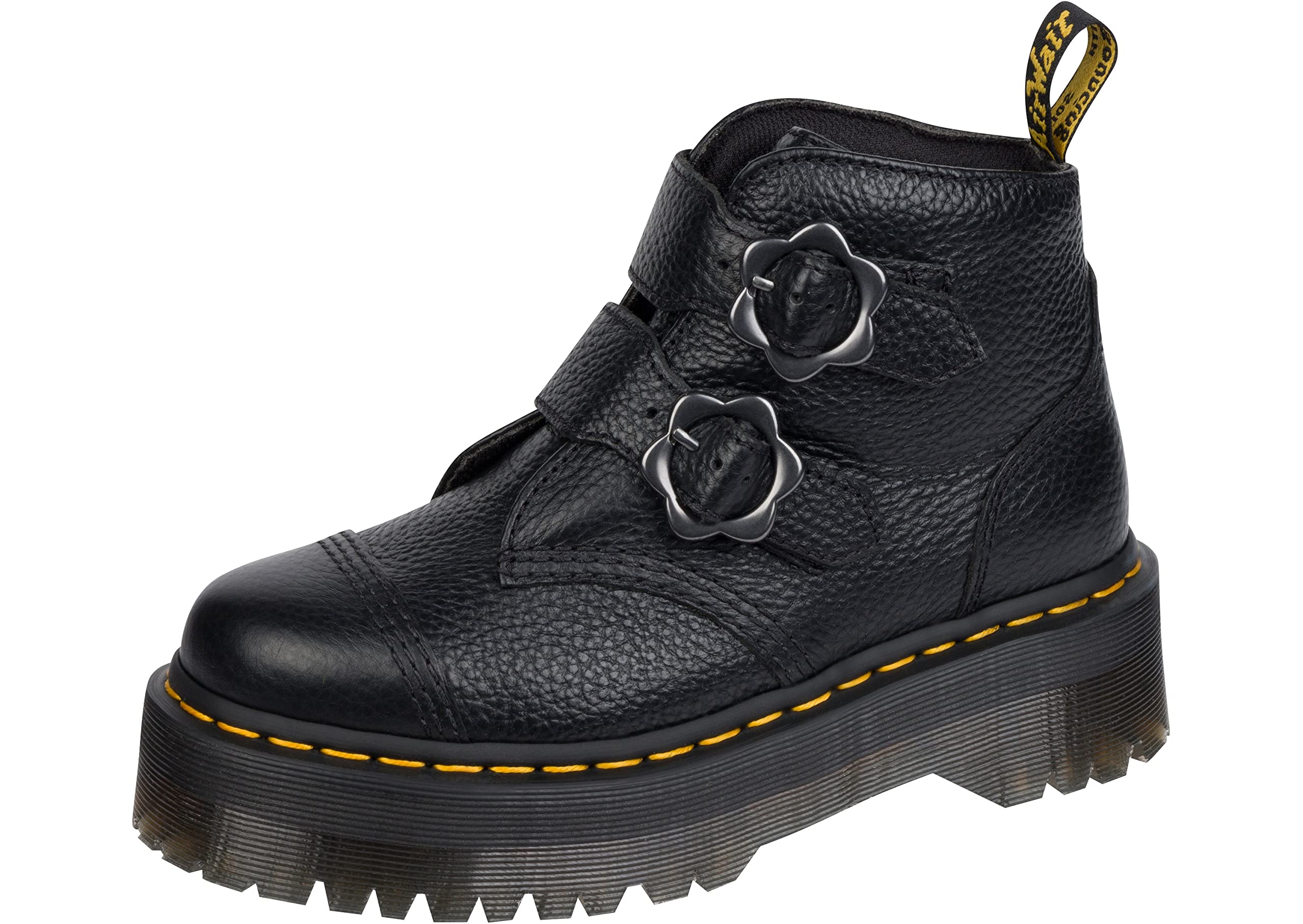 Dr. Martens Damen Devon-Blume Stiefelette, Schwarz, 36 EU