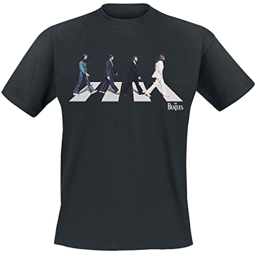 The Beatles Abbey Road Silhouette Männer T-Shirt schwarz XL 100% Baumwolle Band-Merch, Bands