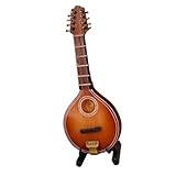 Ornamente für Musikinstrumente Miniatur-Mandoline, Mini-Mandoline, Musikinstrument, Modell, Nachbildung, Sammlung, Dekorative Ornamente (Color : Mandolin-12cm)