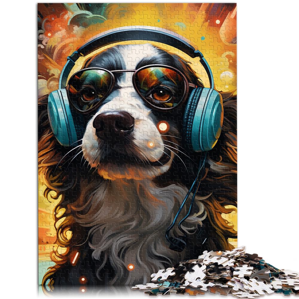 Puzzle-Geschenk, Nick Yayee, Acidwave-Hund, 1000-teiliges Puzzle, Holzpuzzle, Familienspiel, Stressabbau, schwieriges Herausforderungspuzzle, 1000 Teile (50 x 75 cm)