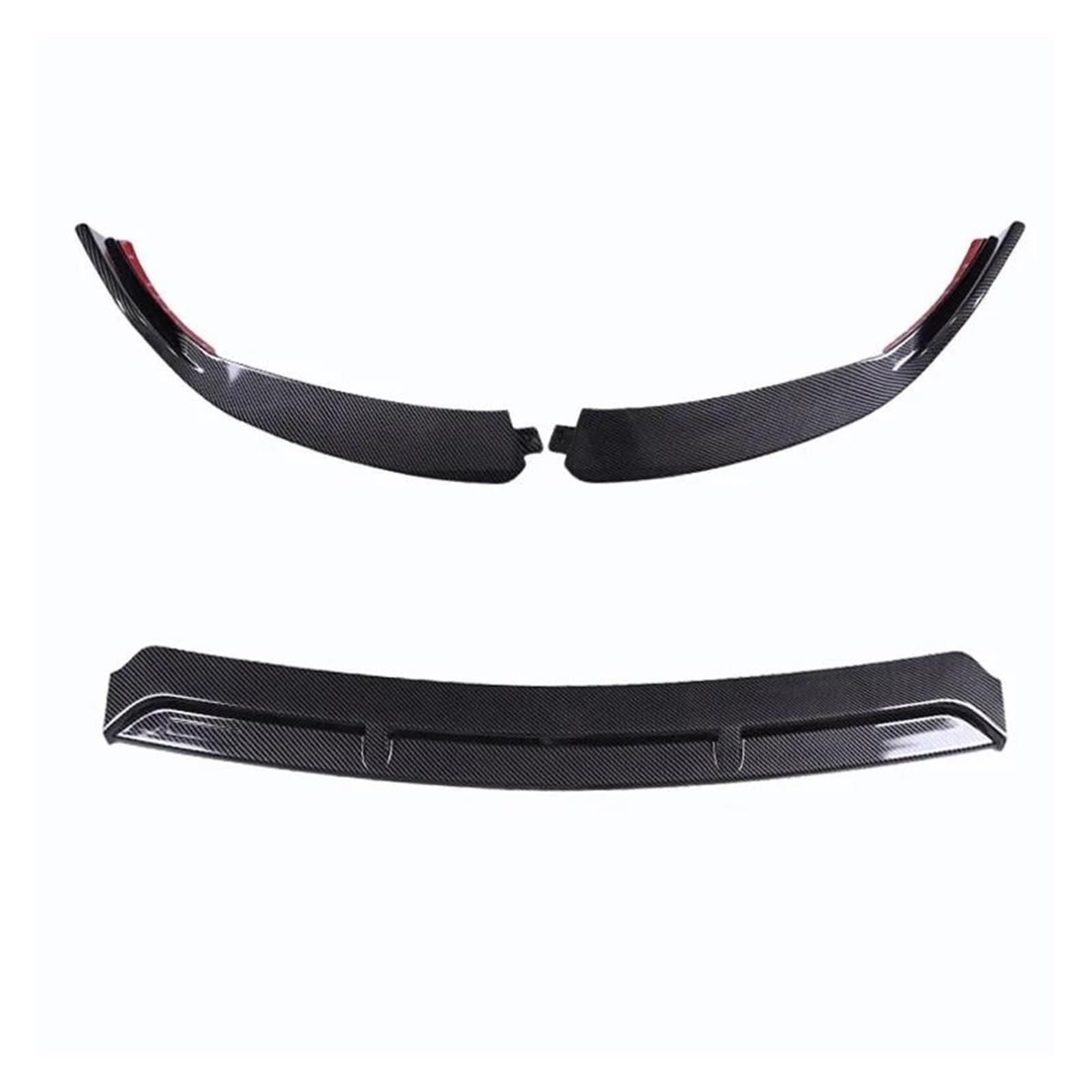 Splitter Frontschürze Lip Body Kit Spoiler Splitter Diffusor Für Benz C Klasse W205 C205 Für Coupe C200 C250 C260 C300 C400 C450 Frontlippe(Carbon Fiber 19-21)