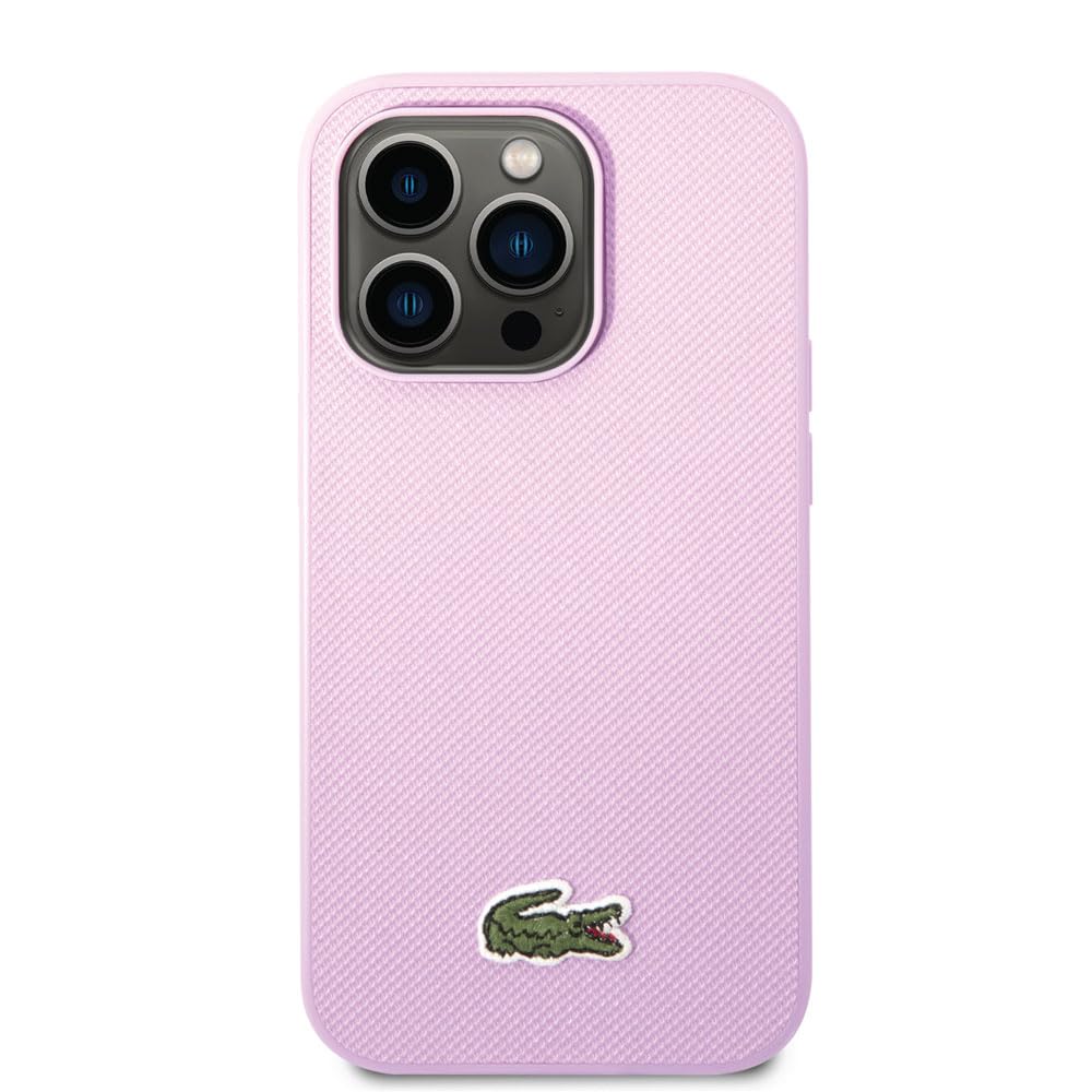 Lacoste LCHCP14LPVCA Hülle für iPhone 14 Pro 6.1" lila hardcase Iconic Petit Pique