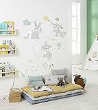 Komar Disney Wandtattoo Thumper in The Garden - 50 x 70 cm (Breite x Höhe) - 13 Teile - Klopfer, Bambi, Deco-Sticker, Wandaufkleber, Wandsticker, Wanddeko, Kinderzimmer - 14107h