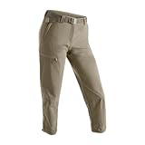 Maier Sports Lulaka 7/8, Damen Wanderhose, Wasserabweisende 7/8-Outdoorhose für Trekking und Hiking, PFC-frei, mSTRETCH pro 4 & Dryprotec, Braun, 40 (W31/L31)