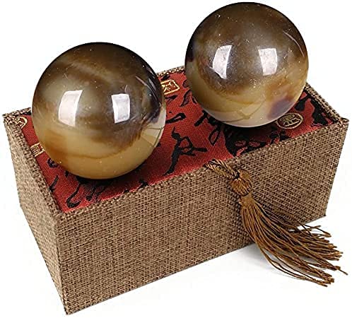 Handtherapiebälle, Massageball, Baoding-Bälle Handball/chinesischer Gesundheitsmeditationsball/Übungsmassagebälle Meditation Feng Shui Ball, Feng Shui Massageübung (Farbe: A) (Color : D)