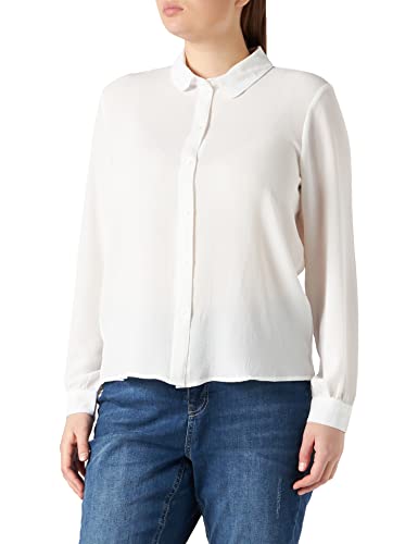 JDY Damen Jdybrooke L/S Shirt Wvn Noos, Cloud Dancer, 44