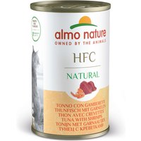 Sparpaket Almo Nature HFC Natural 12 x 140 g - Thunfisch & Garnelen