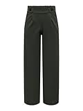 JdY Damen Jdygeggo New Long Pant Jrs Noos Hose, Peat/Detail:black Buttons, S / 34L EU