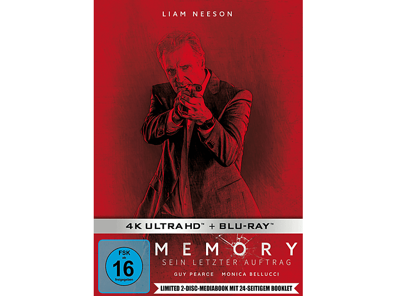 Memory - Sein letzter Auftrag, limitiertes exklusives Mediabook 4K Ultra HD Blu-ray +