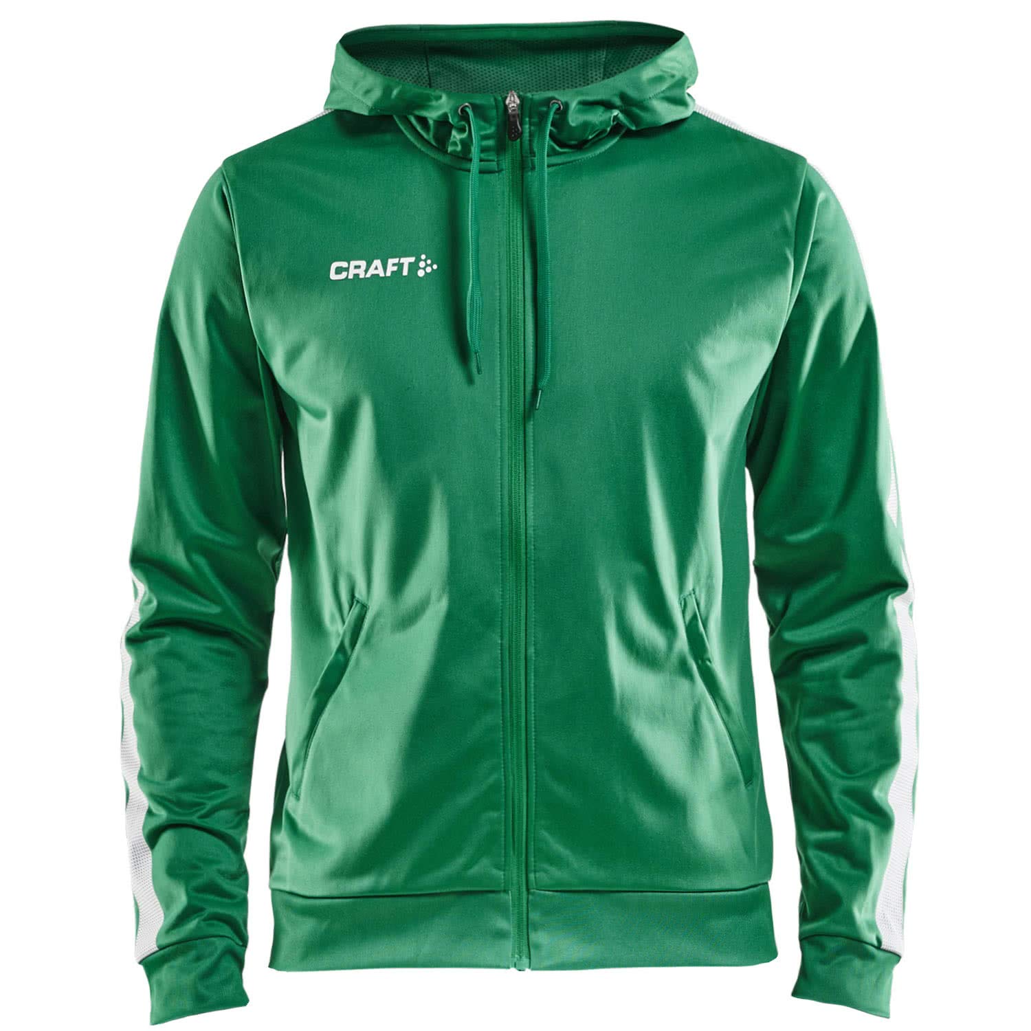 Craft Herren Kapuzenjacke Pro Control Hood Jacket 1906716 Team Green/White M