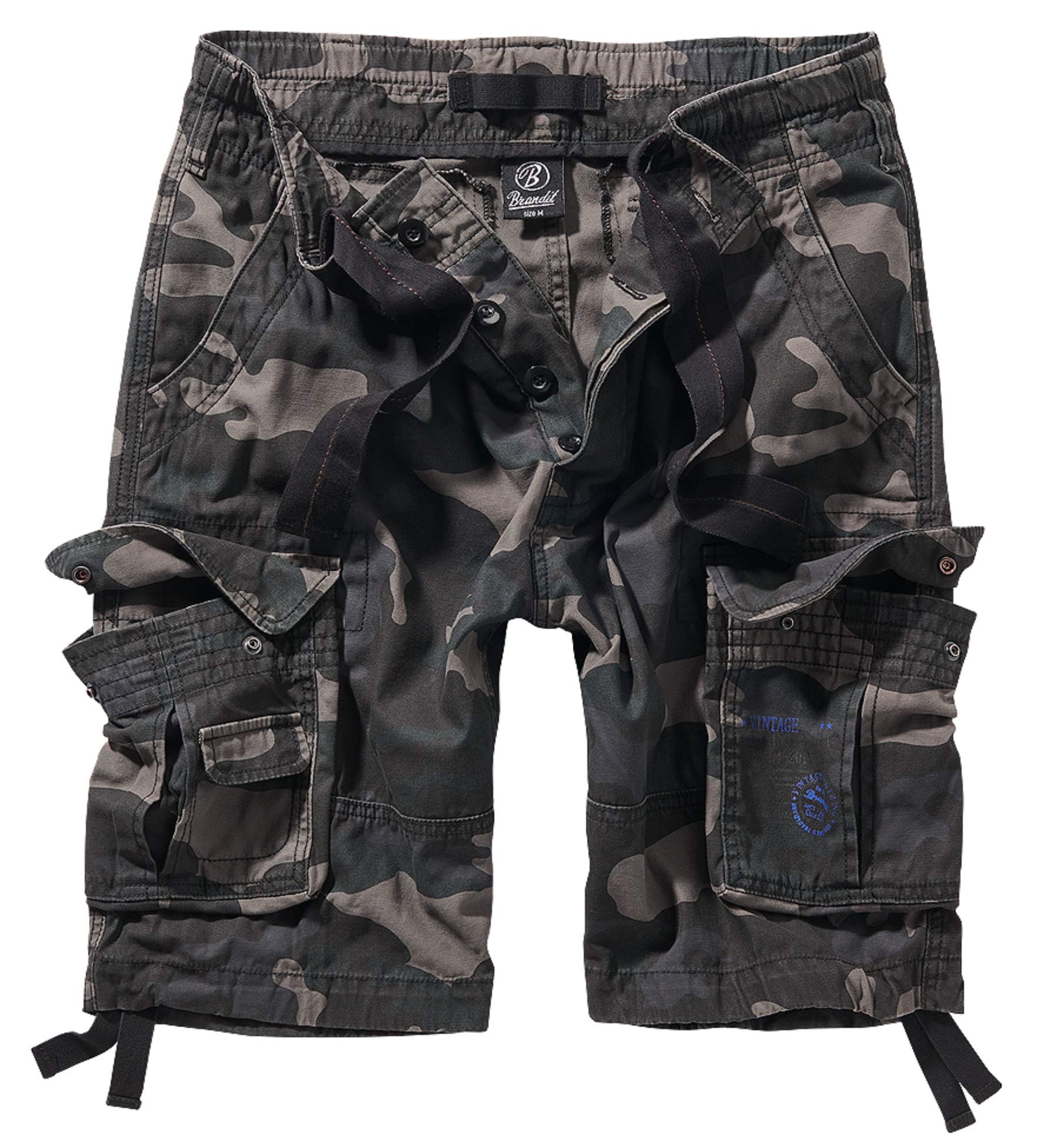 Brandit Pure Vintage Shorts, Darkcamo 7XL