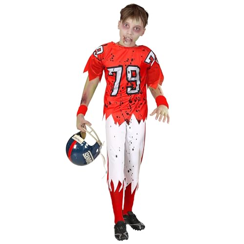 Widmann - Kinderkostüm Zombie American Football Player, Muskelshirt und Hose, Halloween, Karneval, Mottoparty