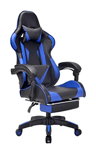 QYZUJIKL Bürostuhl Gaming Stuhl Ergonomischer Computer Schreibtisch und Stuhl Bürostuhl mit Fußhocker Drehstuhl Spielstuhl Arbeitsstuhl Stuhl benötigt