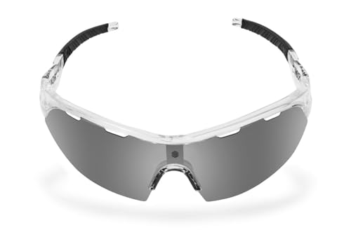 SIROKO - Selbsttönende Sportbrille für Radfahren K3s PhotoChromic Pacific Coast HighwayDurchsichtig/Schwarz