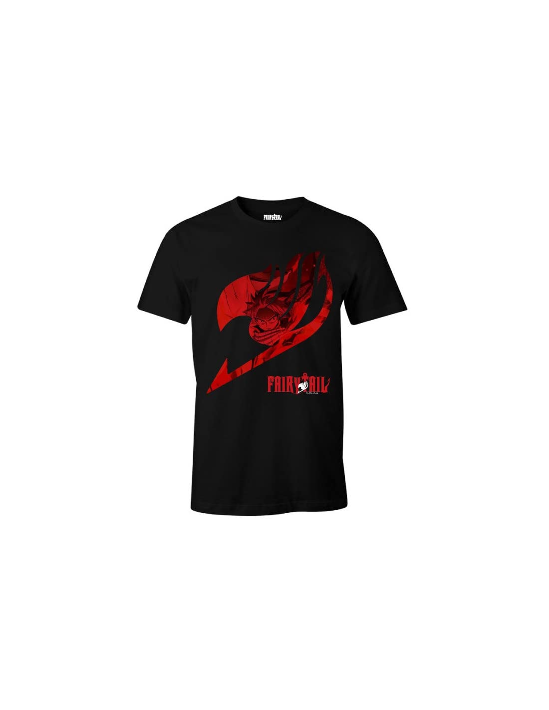 Fairy Tail Logo Männer T-Shirt schwarz XL 100% Baumwolle Anime, Fan-Merch, TV-Serien