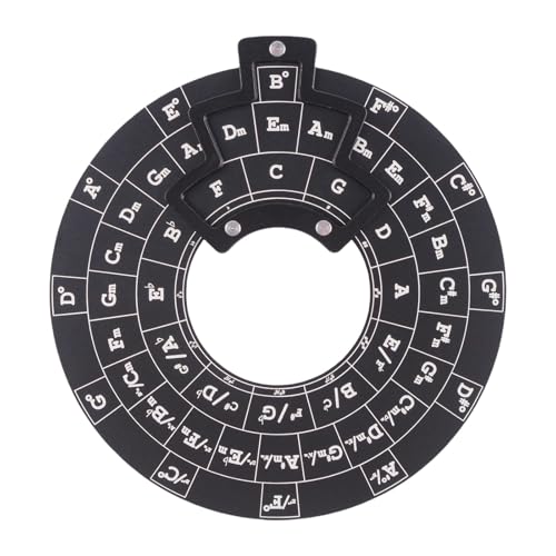 Kreise Der Quinten Rad Metall Melodien Werkzeug Gitarre Akkord Diagramm Musiktheorien Buch Holzständer Für Musikinstrumente