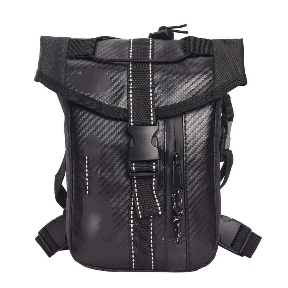 Motorrad Beintasche Männer Oxford Taille Tasche Drop Oberschenkel Bein Tasche Tasche Gürtel Hüfte Bum Geldbörse Motorrad Fahrer Umhängetasche Messenger Schulter Taschen Motorrad Tasche Bein(X)