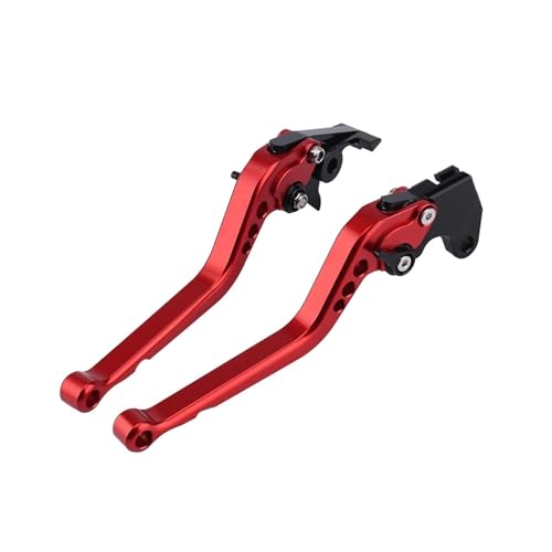 Motorrad Bremshebel Für Kawasaki ZX10R ZX-10R 2016 2017 2018 2019 2020 Motorrad Einstellbare Kurz Lang Stil Griff Bremse Kupplung Hebel BremsKupplungshebel(Long red)